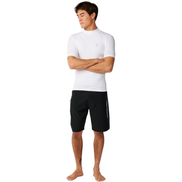 2026 Rip Curl M&auml;nner S-Series UPF Perf Kurzarm-Lycra-Westen 18EMRV - White